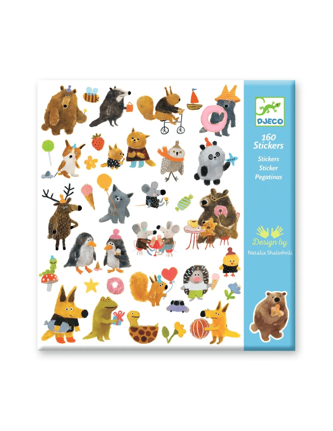 papieren stickers fluffy friends