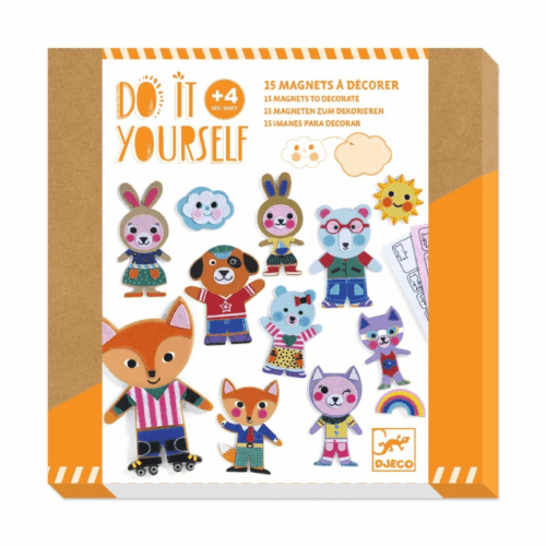 djeco diy magneten grappige dieren +4