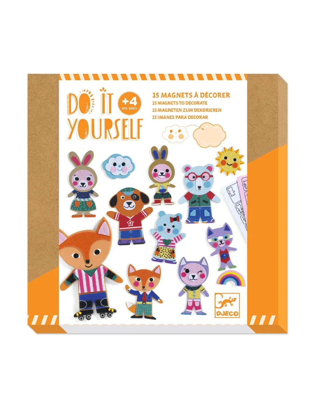 djeco diy magneten grappige dieren +4