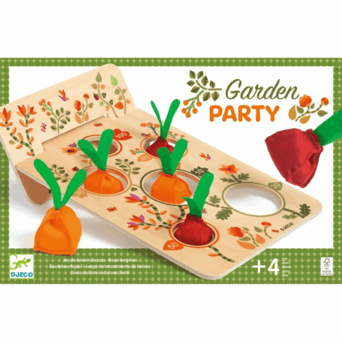 djeco spel bean bag toss garden party +4
