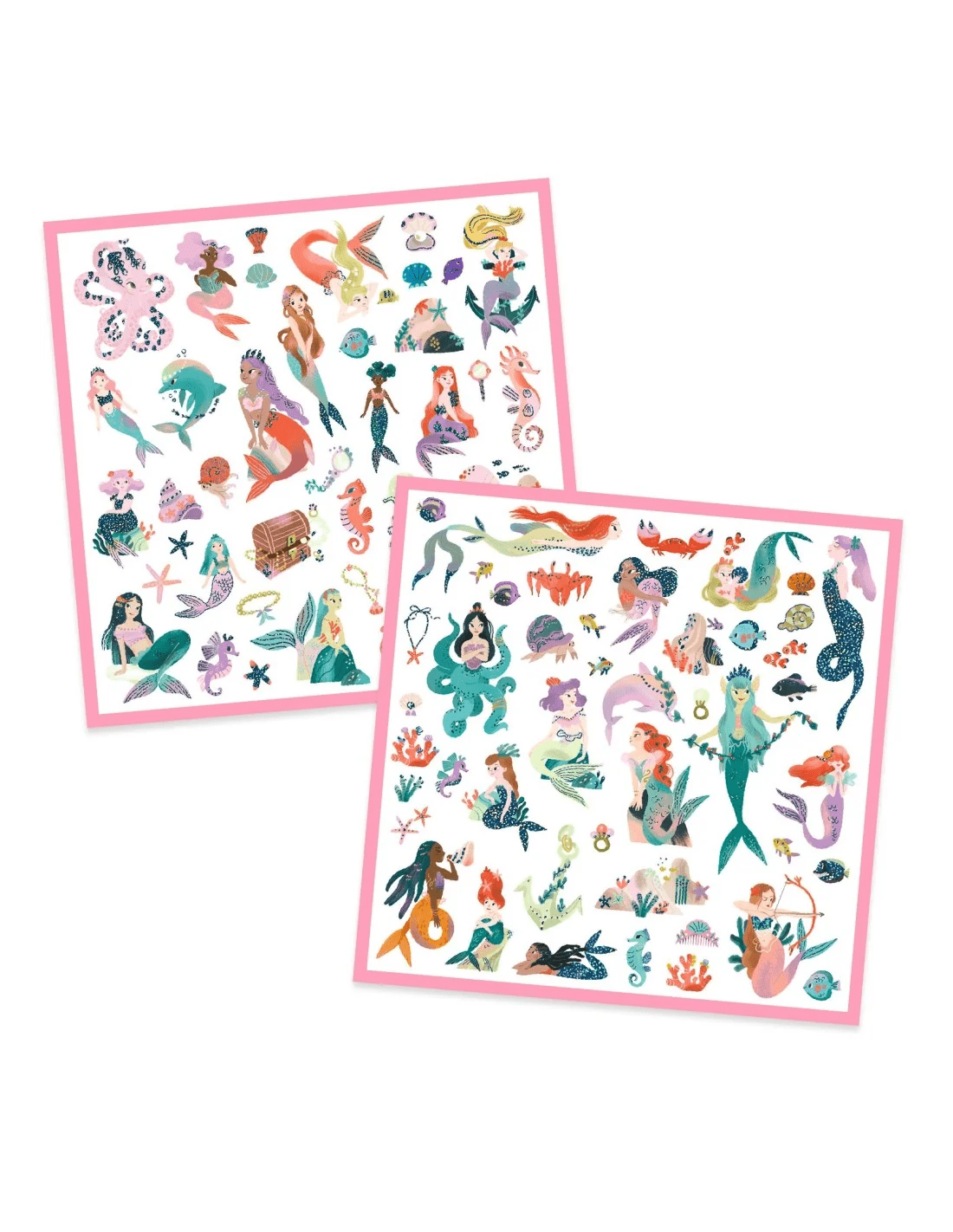 metallic stickers glinsterende zeemeerminnen