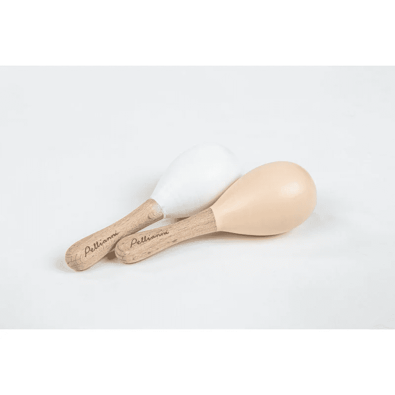 pellianni wooden shaker/rammelaar nude