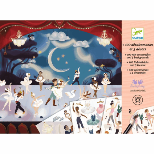 djeco wrijfplaatjes balletdansers