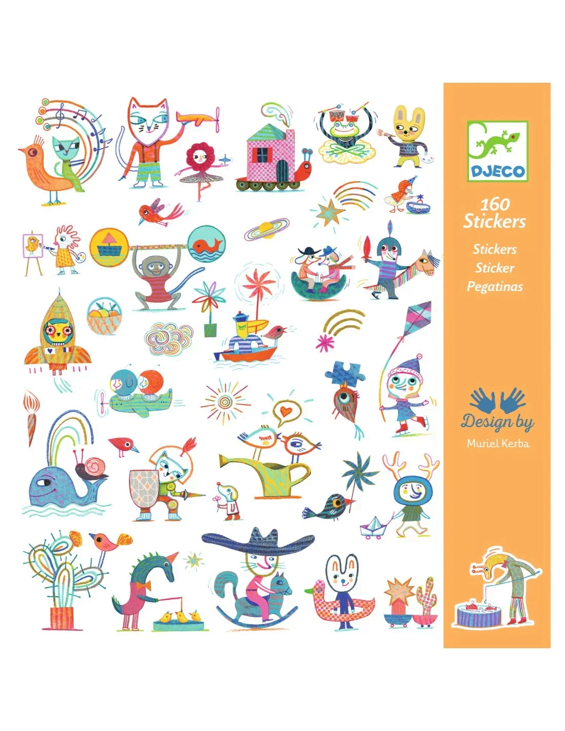 papieren stickers krant