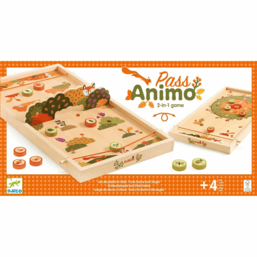 djeco houten spel pass animo 2 in 1 +4 jaar
