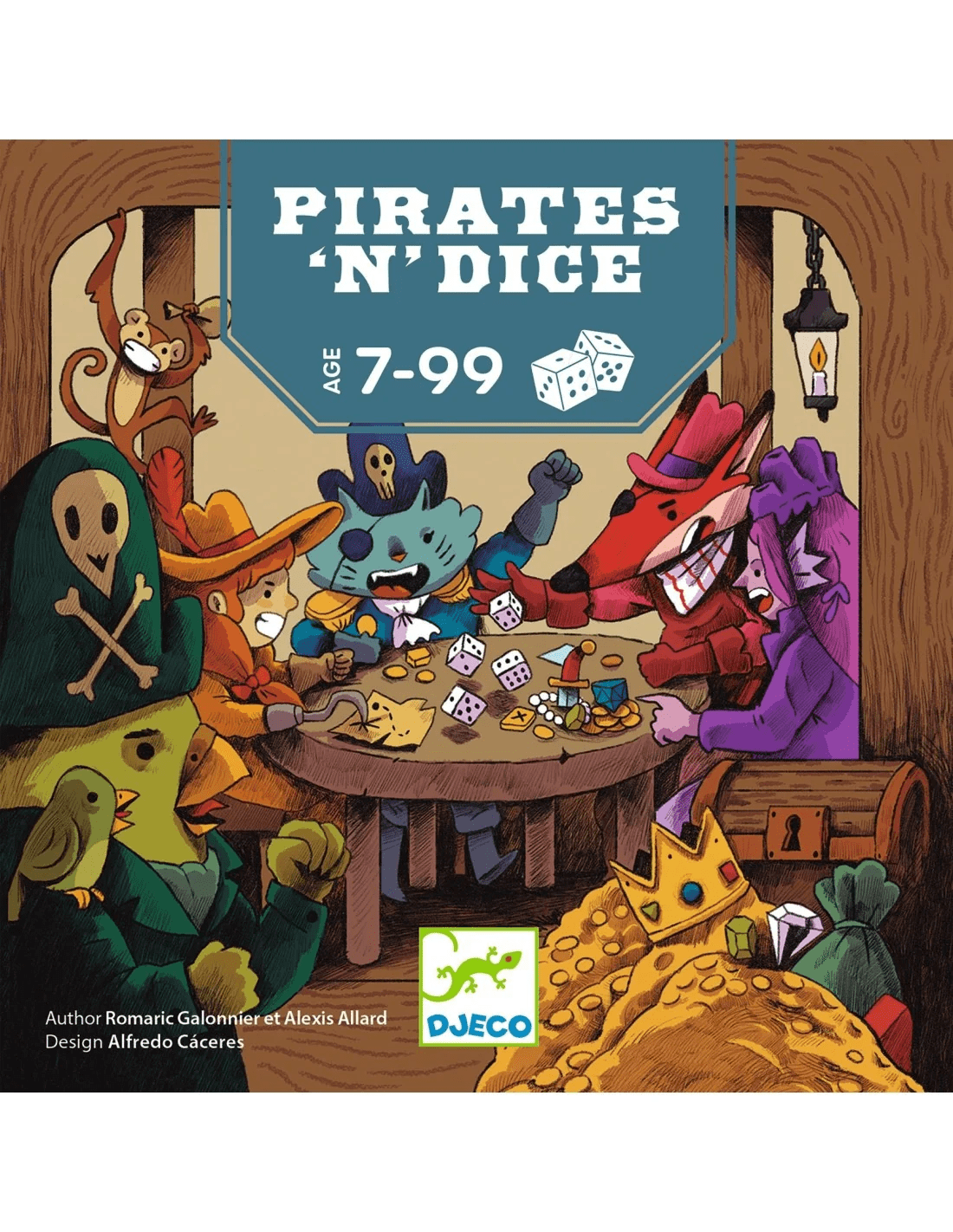djeco kaartspel pirates 'n' dice 7 99 jaar