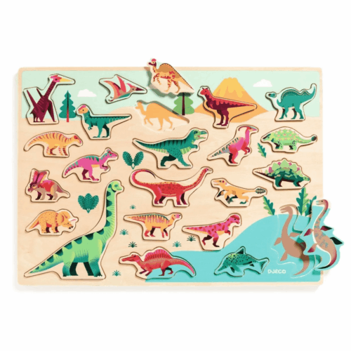 djeco legpuzzel dino +2