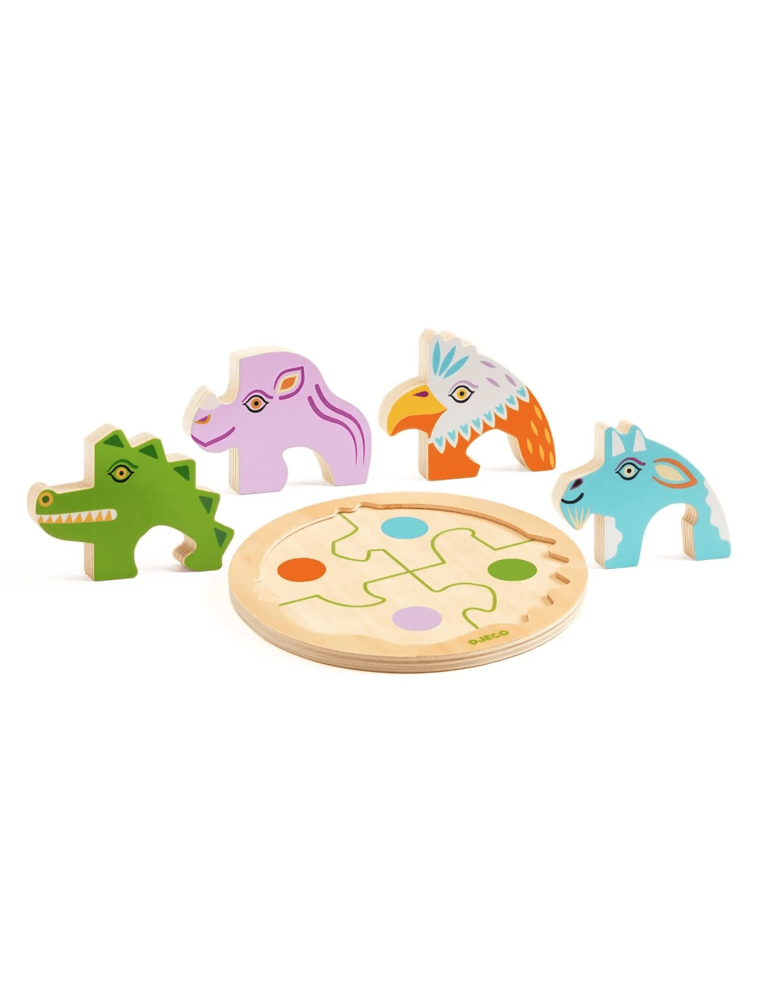 djeco legpuzzel rondo croco +2