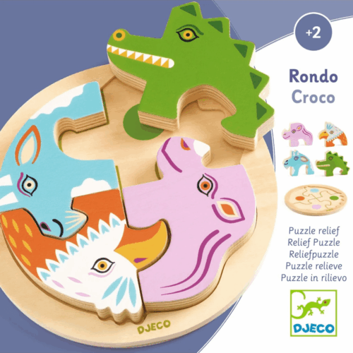 djeco legpuzzel rondo croco +2