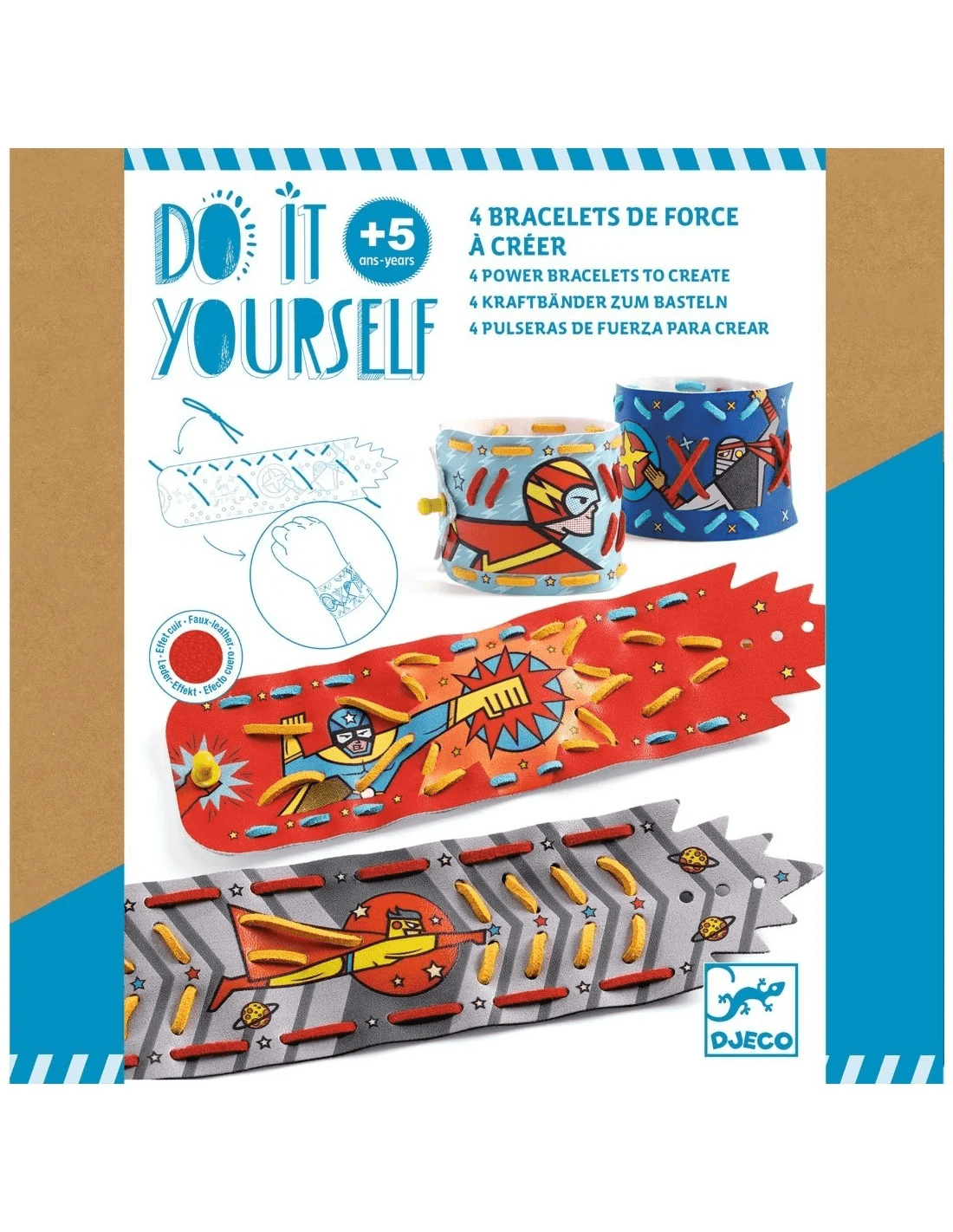 djeco diy knutselset armbanden maken superpower +5