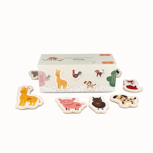 tix en mix magnetische speelset ontmoet de dieren voor magneetbord 20st