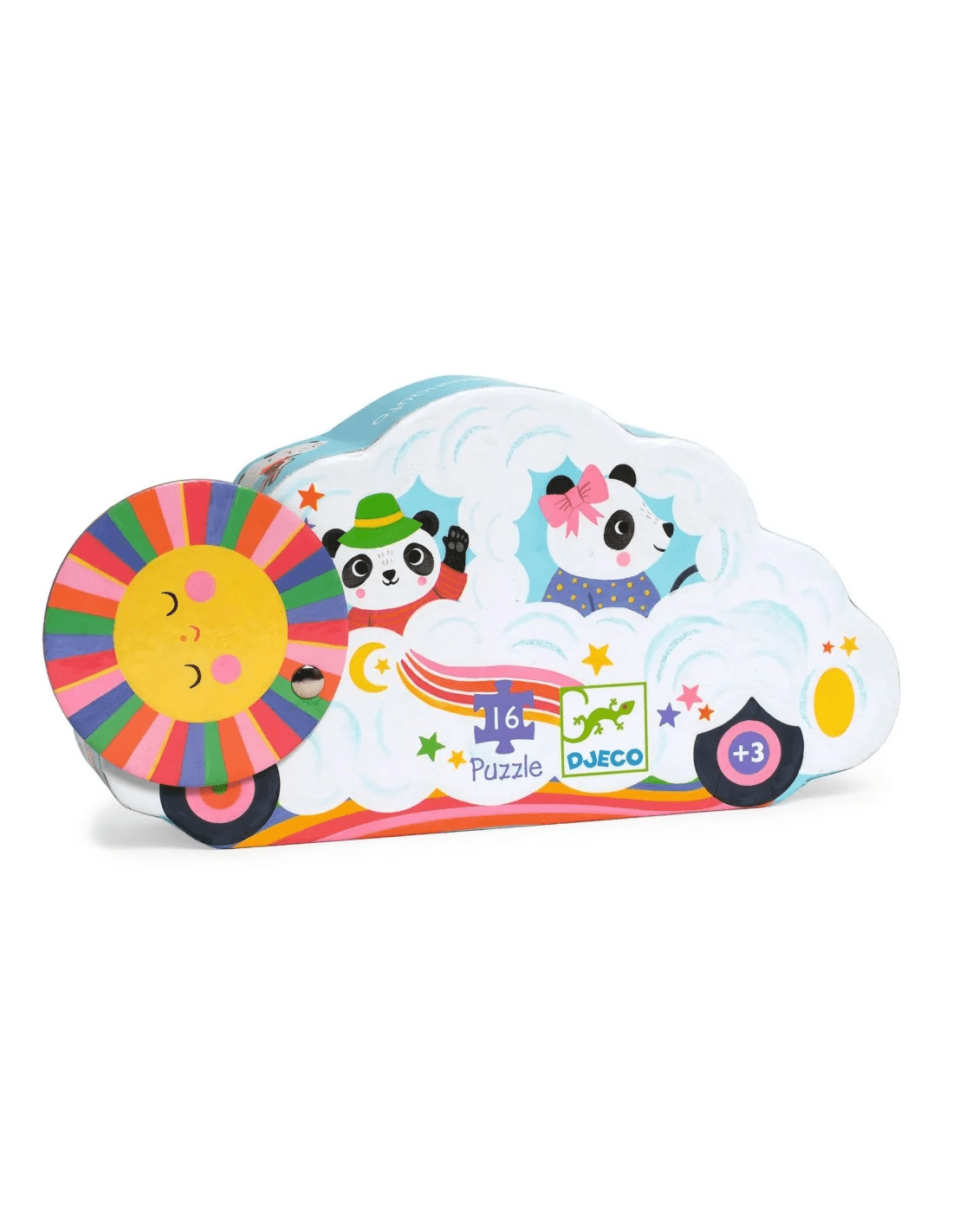djeco silhouette puzzel wolkenauto 16pcs