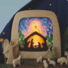 toverlux silhouette diy transparant kerststal