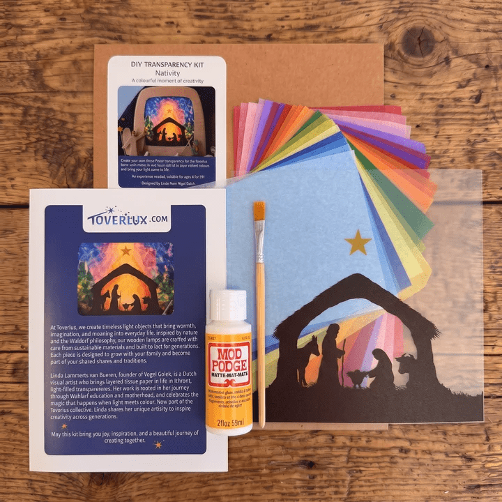 toverlux silhouette diy transparant kerststal