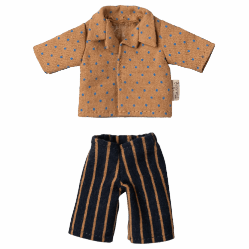 maileg shirt and striped pants for mouse, dad