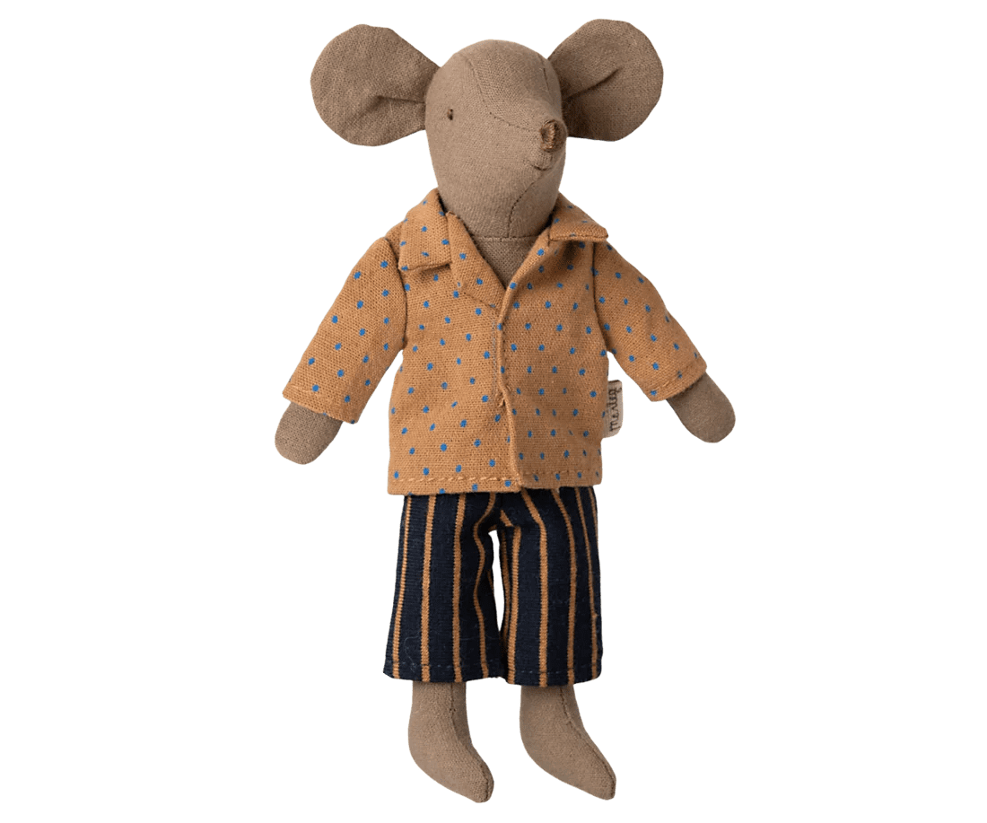maileg shirt and striped pants for mouse, dad