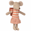 maileg tricycle mouse, big sister coral