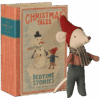 maileg christmas mouse, baby in book