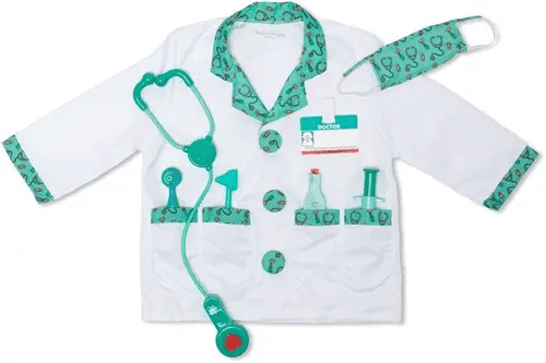 melissa and doug doctor costume 3 6 jaar